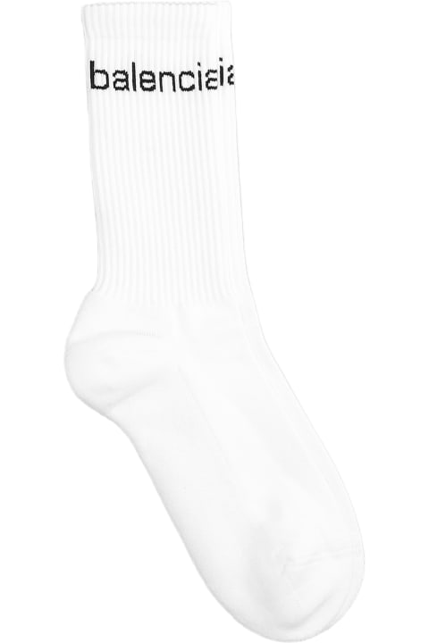 メンズ Balenciagaのアンダーウェア Balenciaga Socks In White Cotton