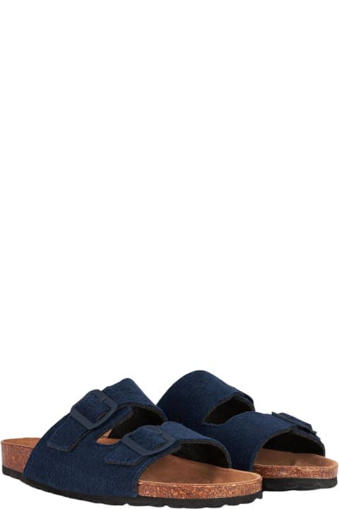 MC2 Saint Barth Other Shoes for Men MC2 Saint Barth Blue Terry Man Sandals