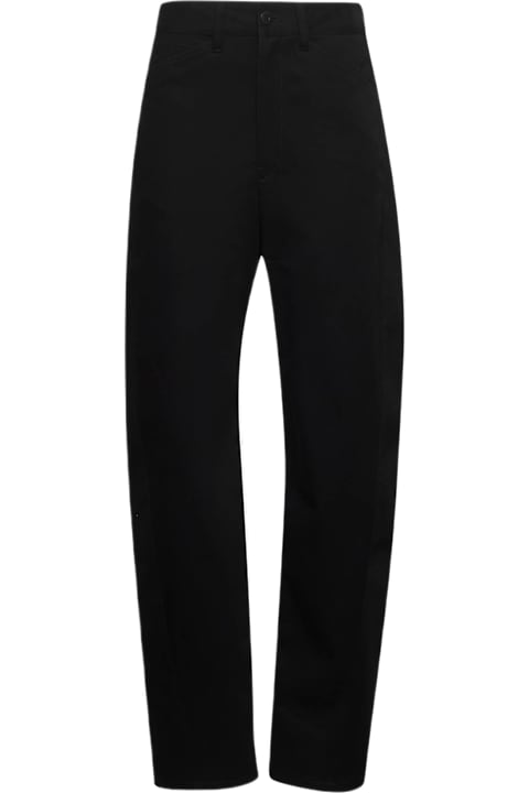 Lemaire الجينز لـ السيدات Lemaire Black Drill Twisted Jeans