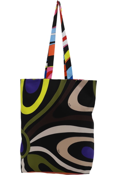 Pucci for Women Pucci Multicolor Silk Tote Bag