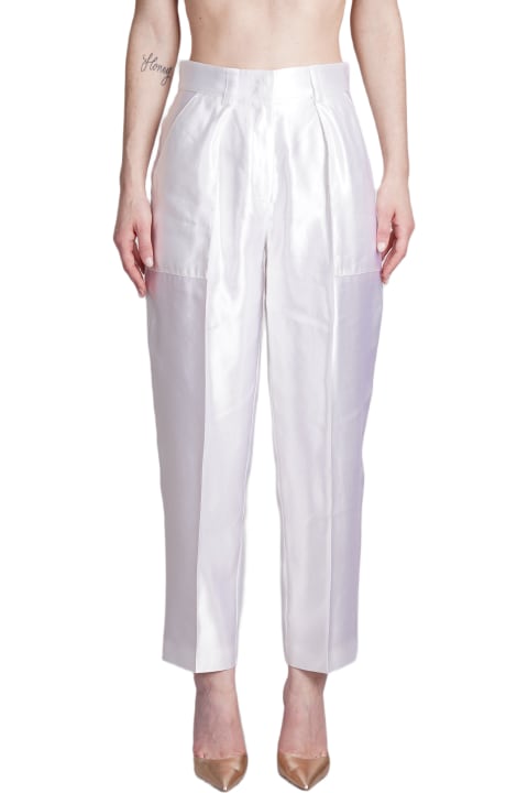ウィメンズ Giorgio Armaniのパンツ＆ショーツ Giorgio Armani Pants In White Linen