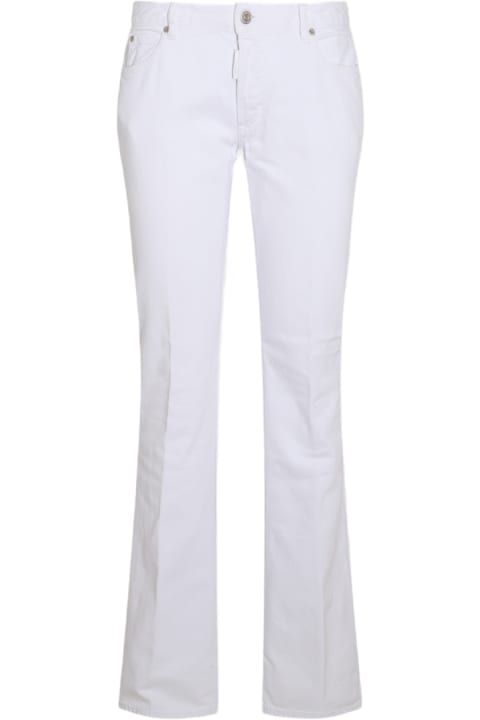 Fashion for Women Dsquared2 White Cotton Denim Jeans