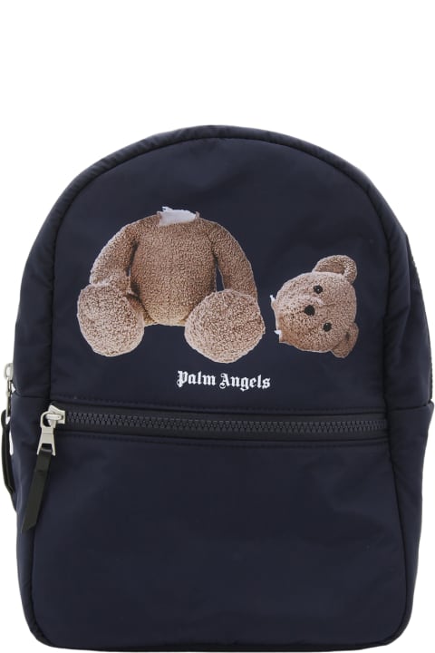 Palm Angels Accessories & Gifts for Boys Palm Angels Black Teddy Backpack