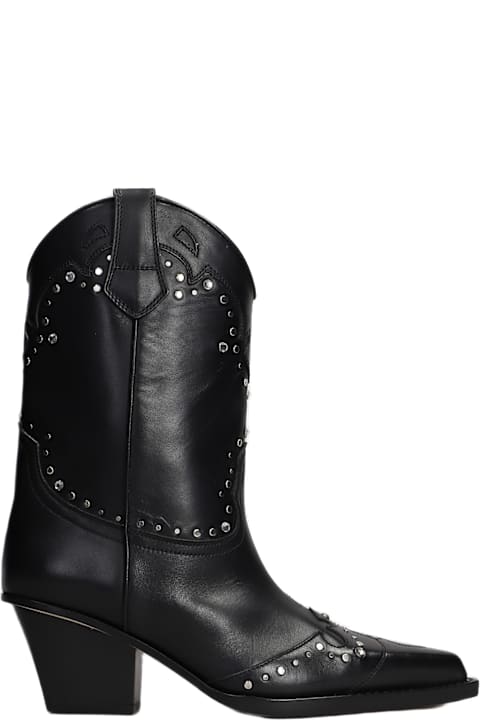 Paris Texas Boots for Women Paris Texas Janice Boot 60 Texan Boots In Black Leather
