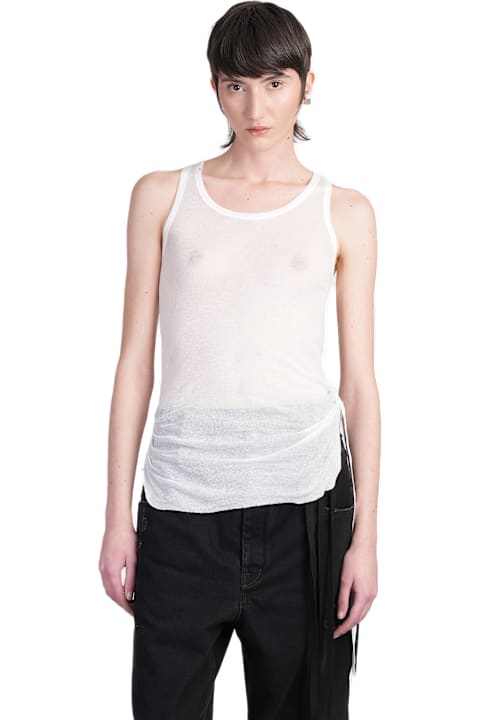 Ann Demeulemeester for Women Ann Demeulemeester Mara Topwear In White Cotton