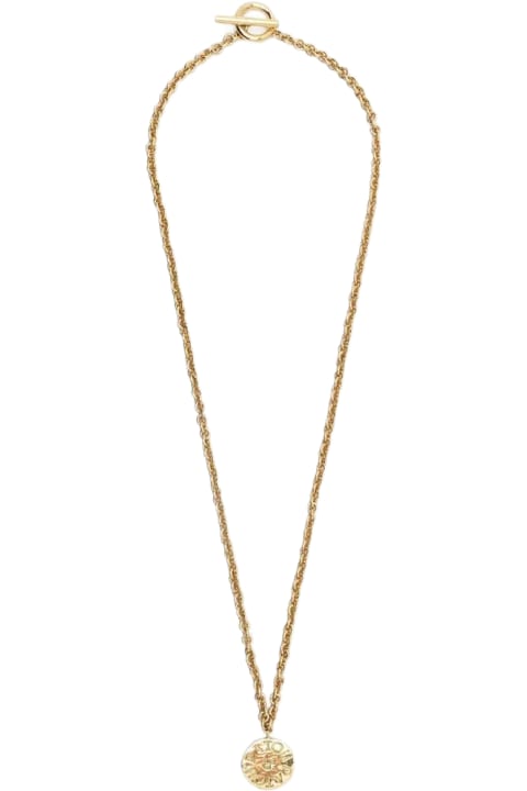 Jewelry for Women Patou Brass Necklace With Logo Charm