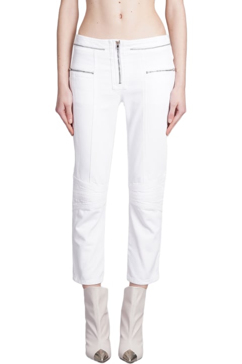 Homeware Isabel Marant White Cotton Denim Loma Pants