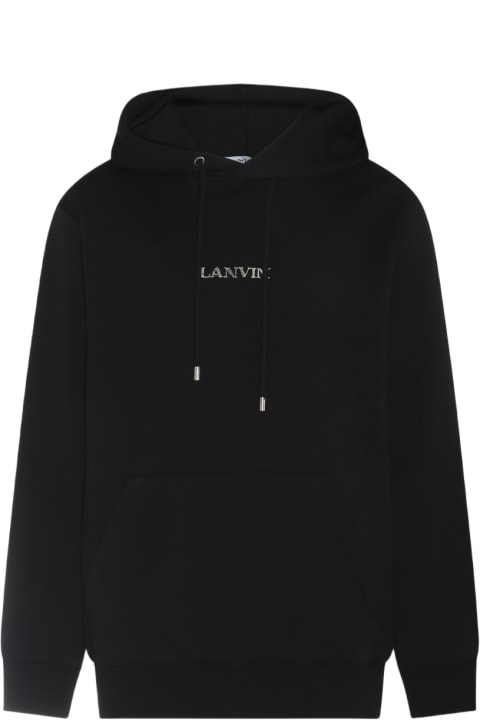 Lanvin Fleeces & Tracksuits for Men Lanvin Black Cotton Sweatshirt