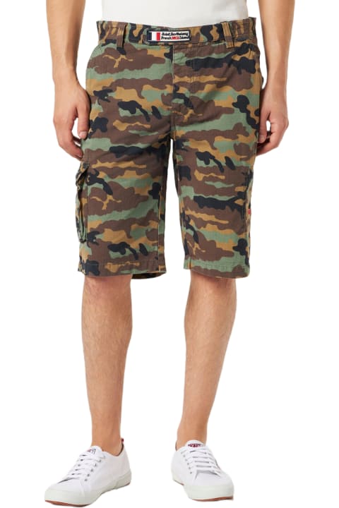 أدوات منزلية MC2 Saint Barth Man Camouflage Cargo Bermuda With Pockets