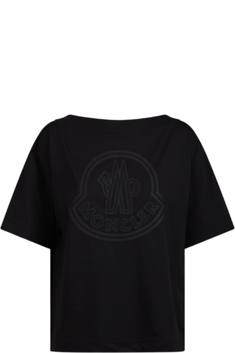 Topwear for Women Moncler Moncler T-shirt With Embroidered Logo