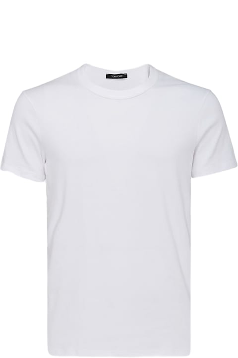 Clothing Sale for Men Tom Ford White Cotton T-shirt