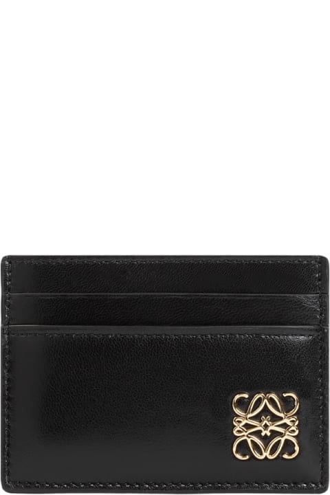 【LOEWE】ANAGRAM PUFFER PLAIN CARDH◆C821322X01 Puffer Anagram plain cardholder in shiny nappa calfskin Blue