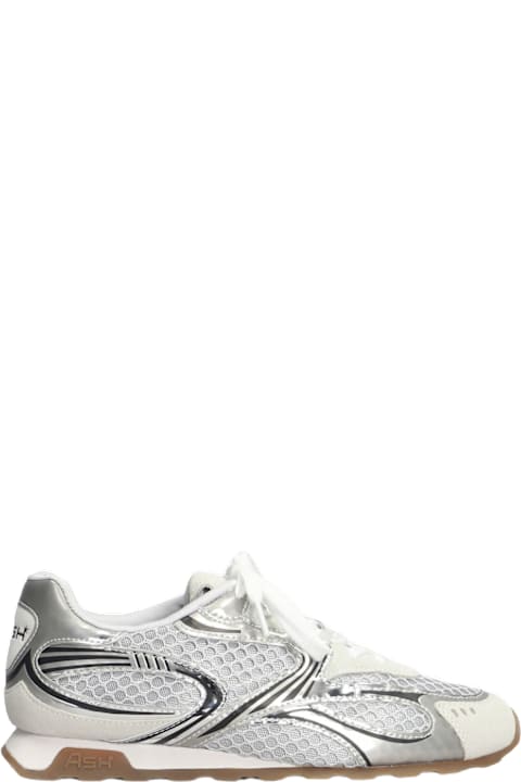 Ash for Women Ash Kabuki Sneakers In Silver Suede And Fabric