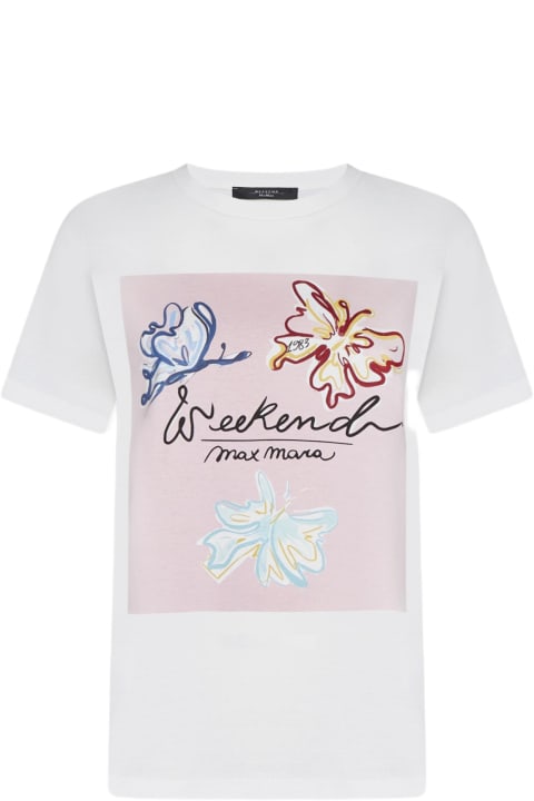 Weekend Max Mara Topwear for Women Weekend Max Mara Yen Print Cotton T-shirt