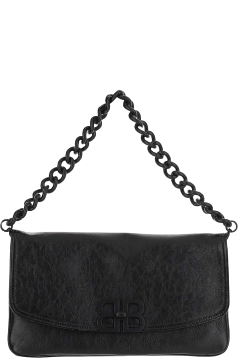 Shoulder Bags for Women Balenciaga Flap Bag Bb Soft Medium Leather