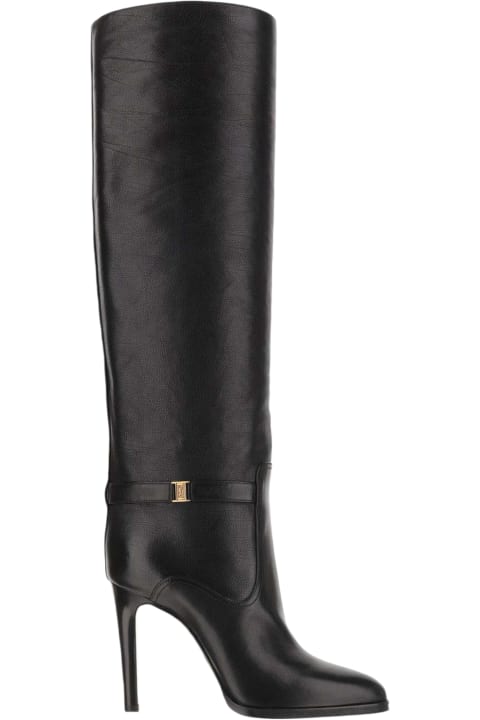 Fashion for Women Saint Laurent Diane Grained Leather Boots