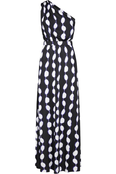 Diane Von Furstenberg Clothing for Women Diane Von Furstenberg Kiera Print Viscose One-shoulder Dress