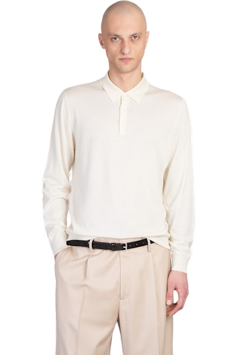 Lardini Topwear for Men Lardini Polo In Beige Wool