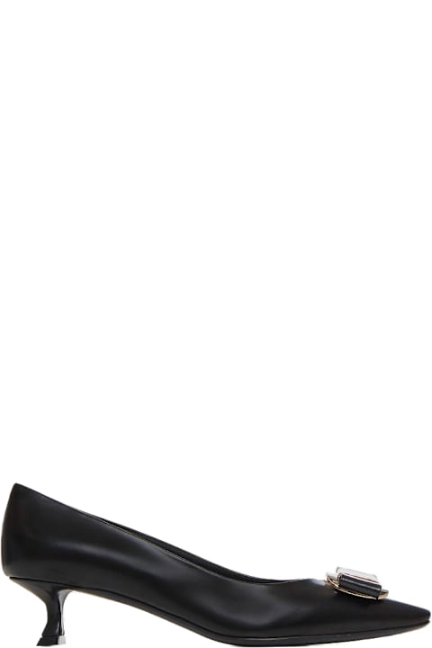 Ferragamo High-Heeled Shoes for Women Ferragamo Vara Leather Pumps
