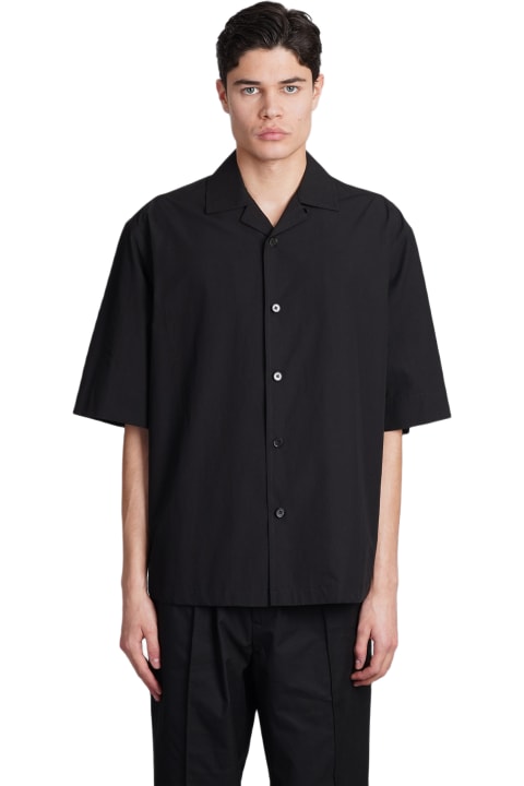 Jil Sander Men Jil Sander Shirt In Black Cotton