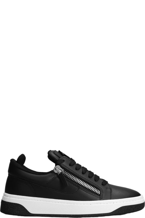 Giuseppe Zanotti Sneakers for Women Giuseppe Zanotti Gz94 Sneakers In Black Leather