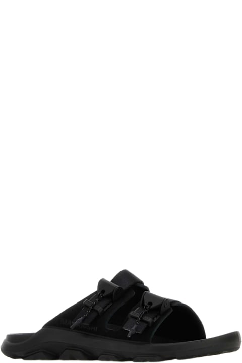 Birkenstock for Men Birkenstock Black Suede Mogami Terra Tech Birkenstock X Maharishi Slippers