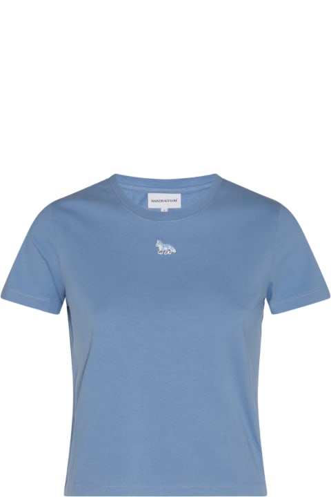 Fashion for Men Maison Kitsuné Blue Cotton T-shirt