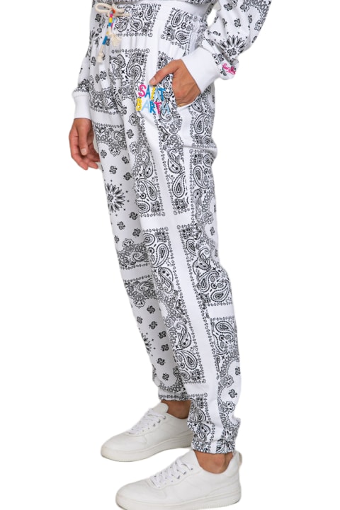 أدوات منزلية MC2 Saint Barth Cotton Bandanna Joggers With Saint Barth Embroidery