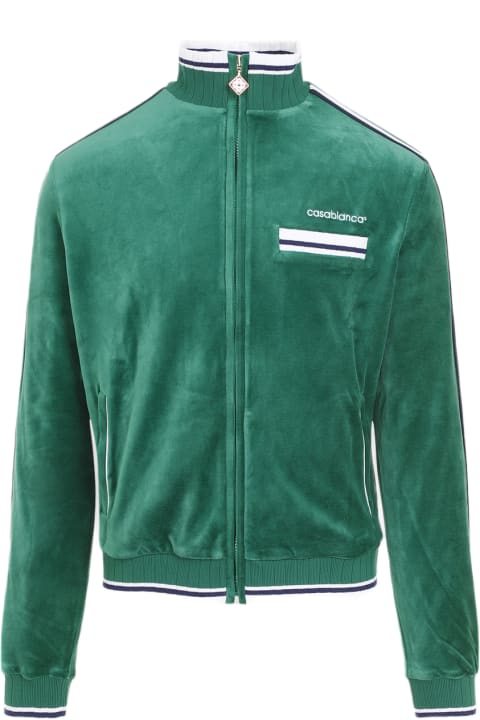 Casablanca Coats & Jackets for Men Casablanca Velour Track Jacket
