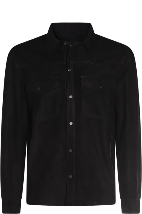 Salvatore Santoro Clothing for Men Salvatore Santoro Black Leather Jacket