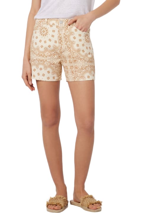 Homeware MC2 Saint Barth Woman Bandanna Print Denim Bermuda Cancun