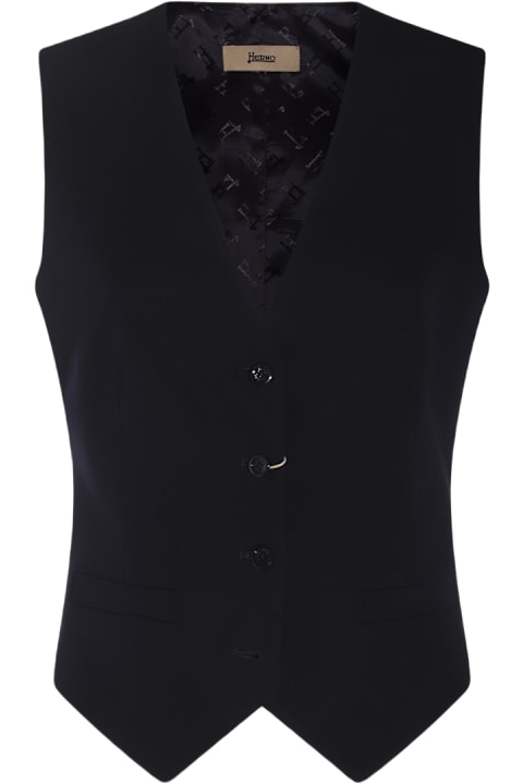 Homeware Herno Blue Gilet Top