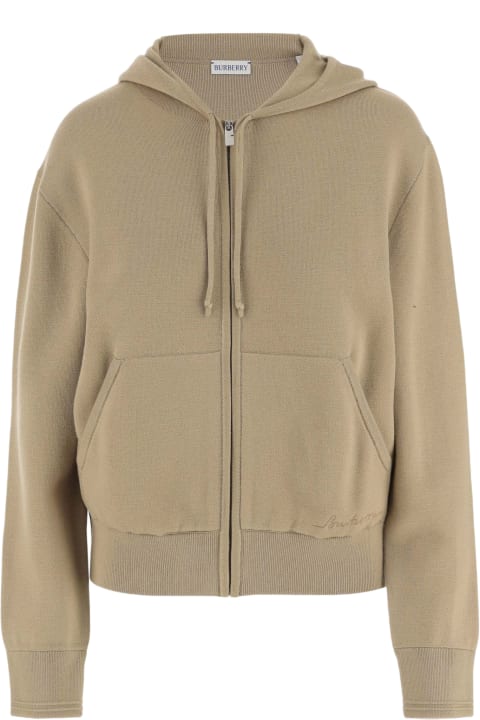 Burberry Sweaters for Men Burberry Wool Blend Sweatshirt With Logo