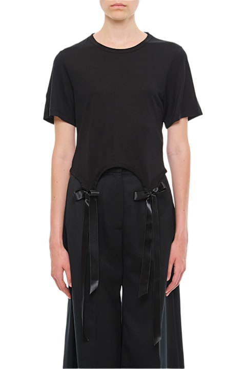 Simone Rocha for Women Simone Rocha Easy T-shirt W/ Bow Tails