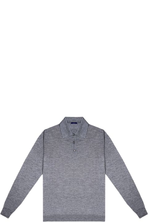 Larusmiani لـ Men Larusmiani Long Sleeve Polo Coppa Europa Sweater