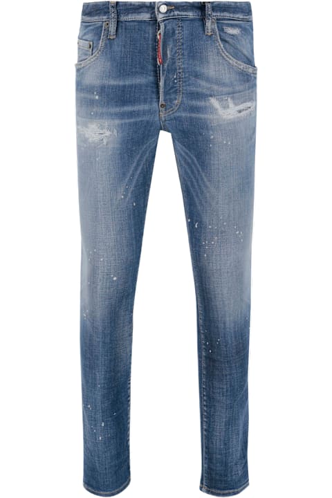 Dsquared2 Jeans for Men Dsquared2 Light Heritage Stretch Cotton Blend Jeans