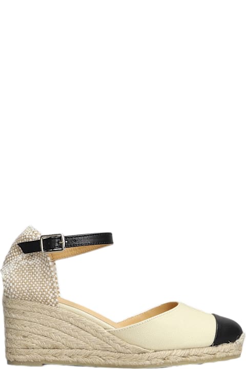 Castañer for Women Castañer Coraline-6-264 Wedges In Beige Canvas