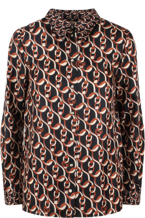 Gucci Topwear for Women Gucci Interlocking G Chain Printed Shirt
