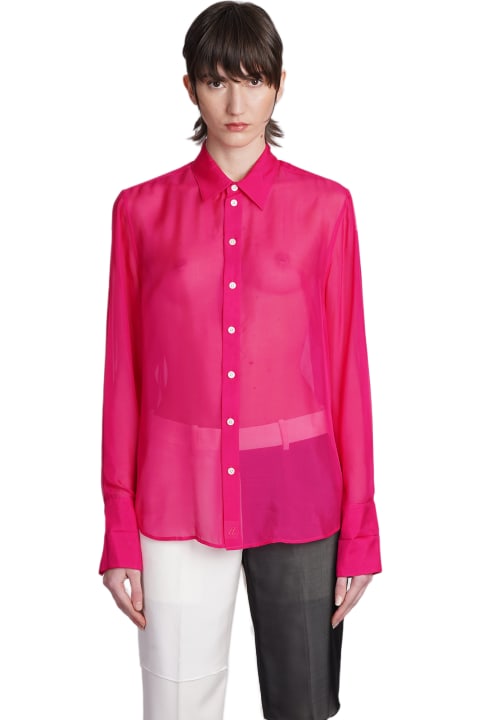 Helmut Lang Clothing for Women Helmut Lang Shirt In Fuxia Silk