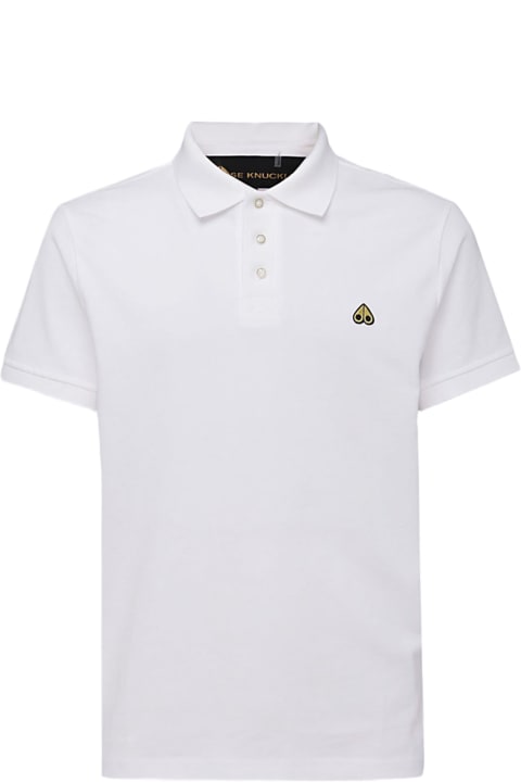 Moose Knuckles Topwear for Men Moose Knuckles White Cotton Polo Shirt