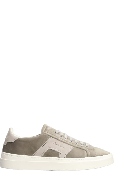 Santoni for Men Santoni Dbs1 Sneakers In Grey Suede