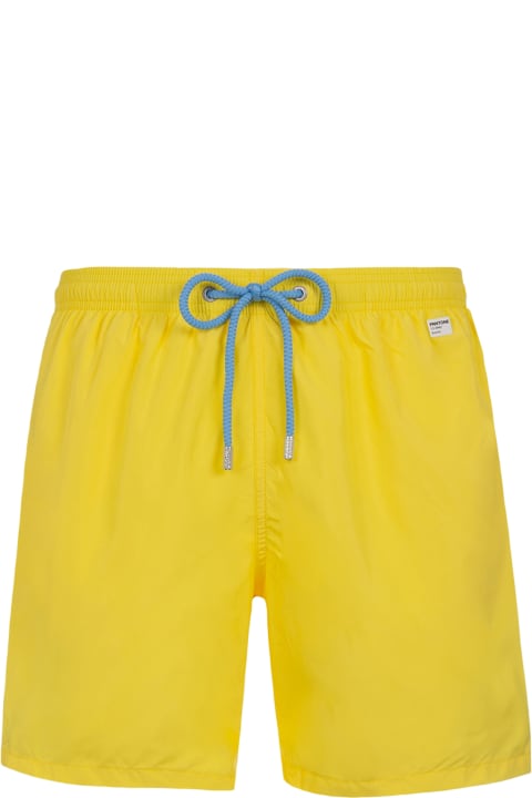 أدوات منزلية MC2 Saint Barth Man Lightweight Fabric Light Yellow Swim Shorts Lighting Pantone | Pantone® Special Edition