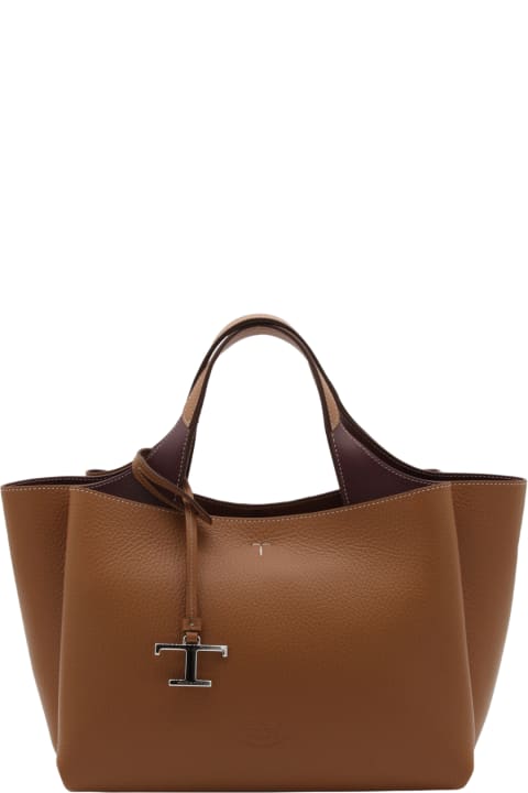 ウィメンズ新着アイテム Tod's Brown Leather Tote Bag