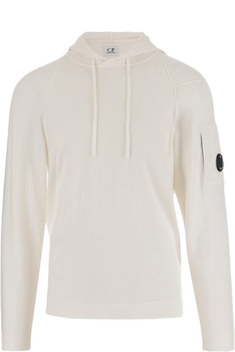パーカー・フーディ C.P. Company Emerized' White Cotton Sweatshirt 22393589_52386776_600.jpg