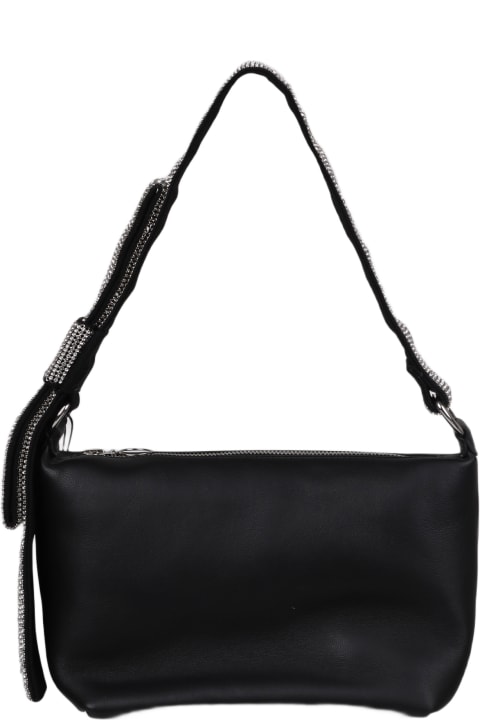Kara Women Kara Kara Crystal Bow Leather Shoulder Bag