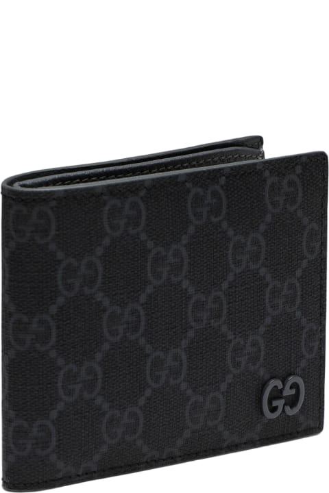 Fashion for Men Gucci Gg Supreme Black\/grey Fabric Wallet