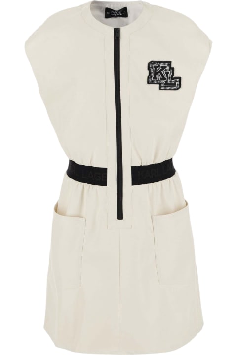 Karl Lagerfeld Dresses for Girls Karl Lagerfeld Viscose Dress With Logo