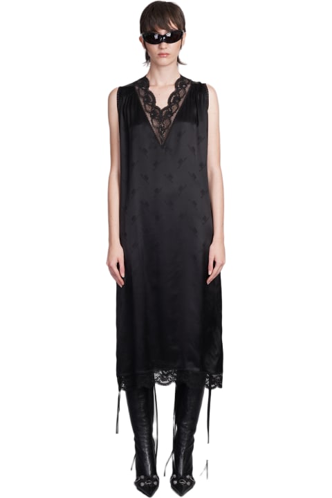 Fashion for Women Balenciaga Dress In Black Silk