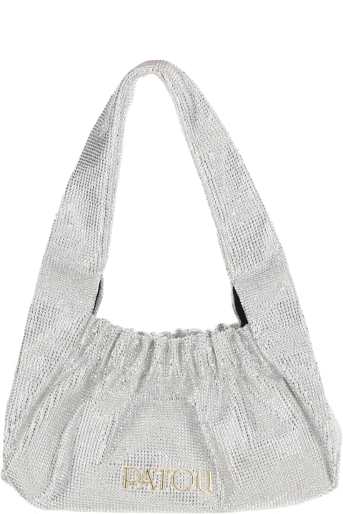 Patou for Women Patou Le Biscuit Satin And Rhinestone Bag