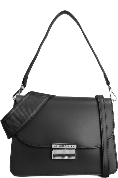 Marc Ellis for Women Marc Ellis Janey Ru Shoulder Bag In Black Leather